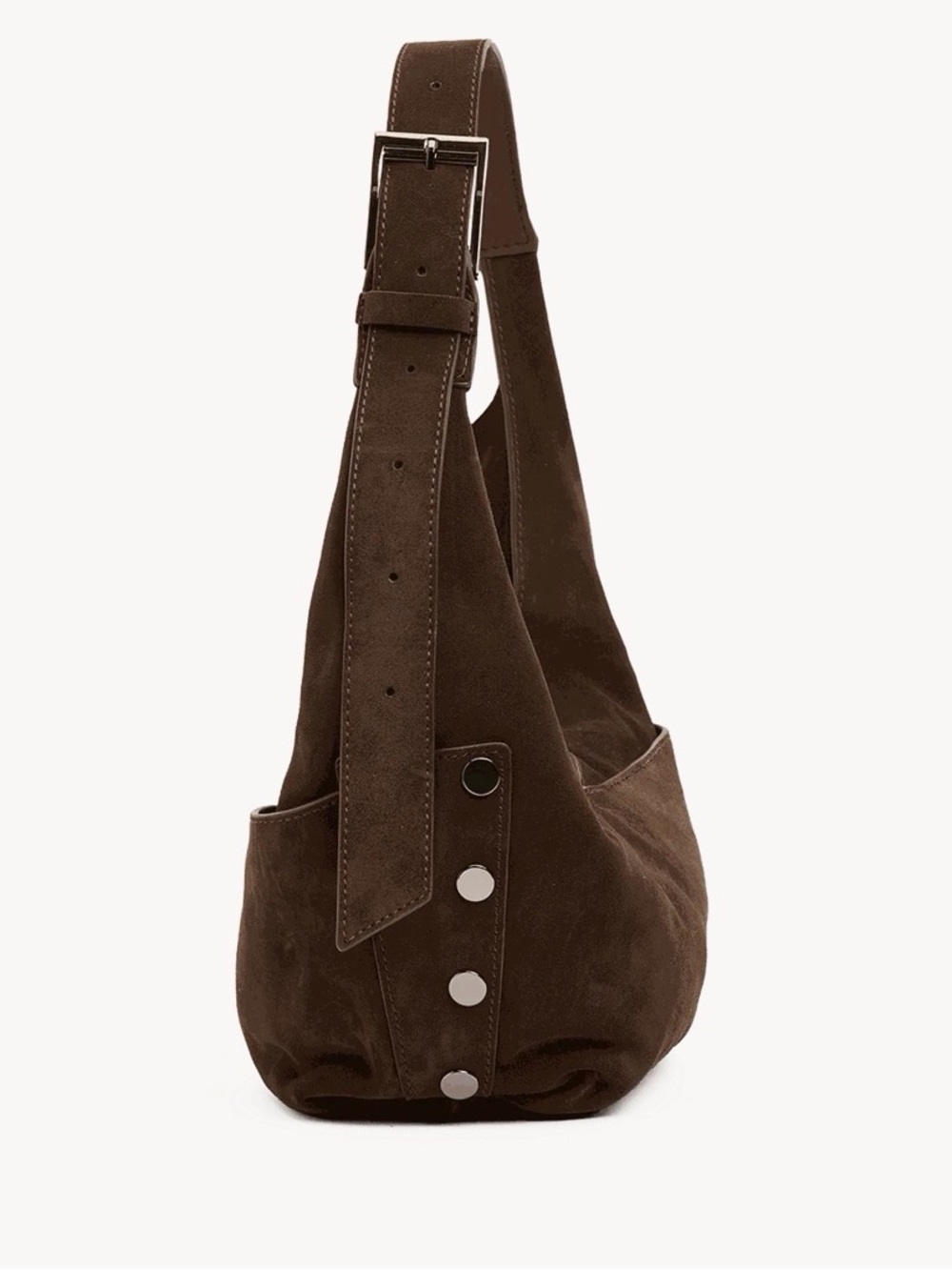 HAMMITT Zippered Tom/Med in Espresso 
Belted Suede/Gun Metal - Picture 9 of 13
